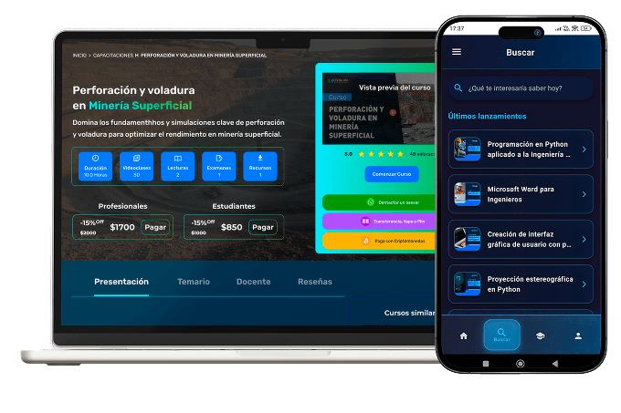Plataforma de capacitación minera